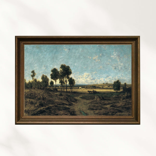 Théodore Rousseau - Montmartre Ovası Manzarası