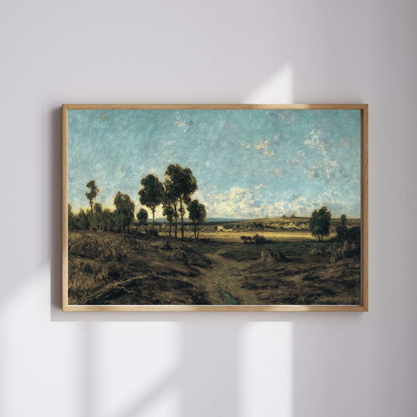Théodore Rousseau - Montmartre Ovası Manzarası