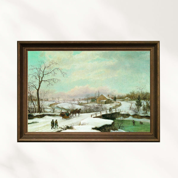 Thomas Birch - Philadelphia Kış Manzarası