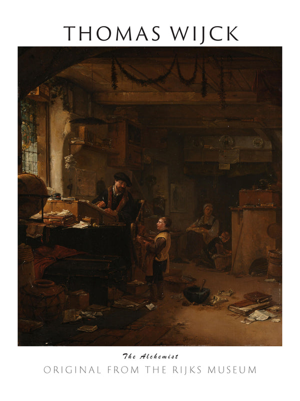 Thomas Wijck - Simyacı fine art baskı