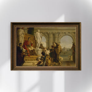 Giovanni Battista Tiepolo - Maecenas’ın Özgür Sanatları İmparator Augustus’a Sunuşu Poster