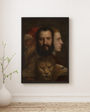 Titian - Zaman Alegorisi fine art baskı