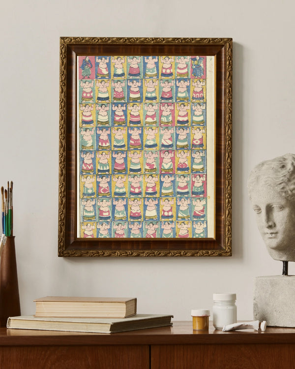 Utagawa Yoshikazu - Sumo Güreşçileri