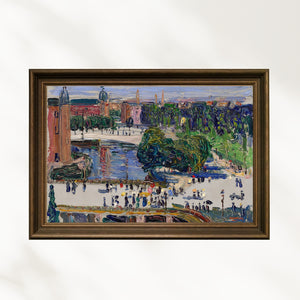 Wassily Kandinsky - Amsterdam - Pencereden Görünüm poster