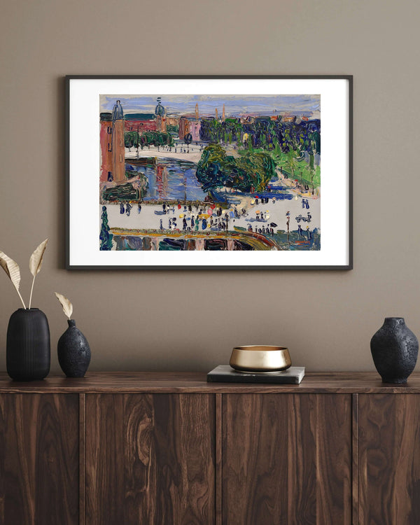 Wassily Kandinsky - Amsterdam - Pencereden Görünüm fine art baskı