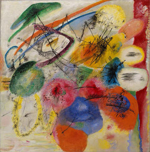 Wassily Kandinsky - Siyah Çizgiler Tablo