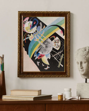 Wassily Kandinsky - Siyah Üzerine Daireler Fine Art Baskı