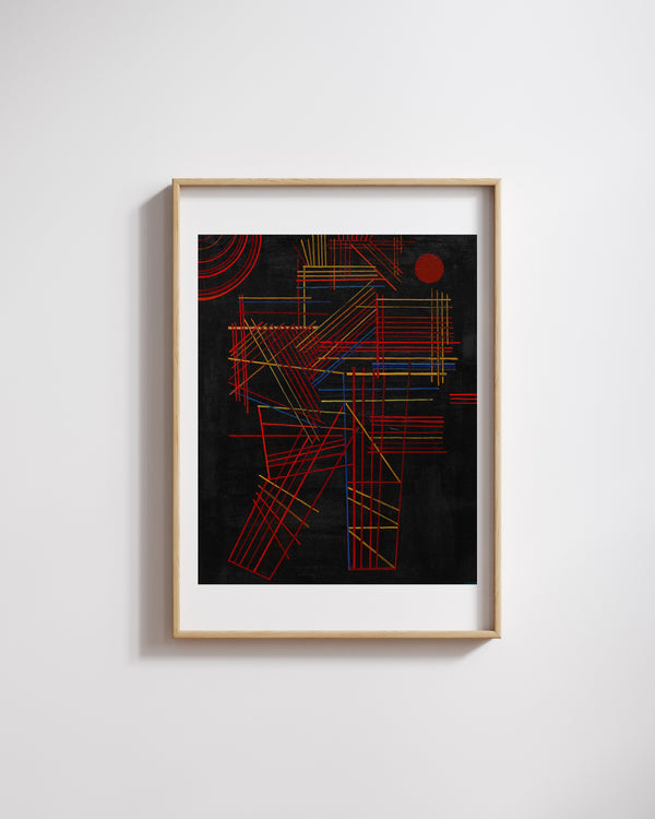 Wassily Kandinsky - Renkli Çubuklar Fine Art Baskı