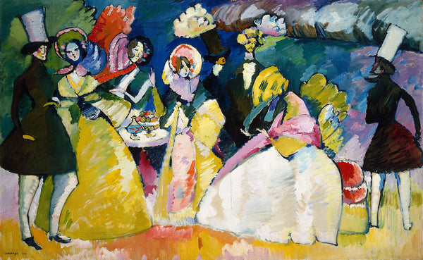 Wassily Kandinsky - Krinolinli Grup tablo