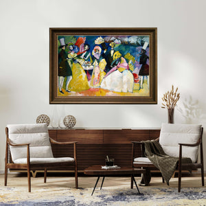 Wassily Kandinsky - Krinolinli Grup çerçeve