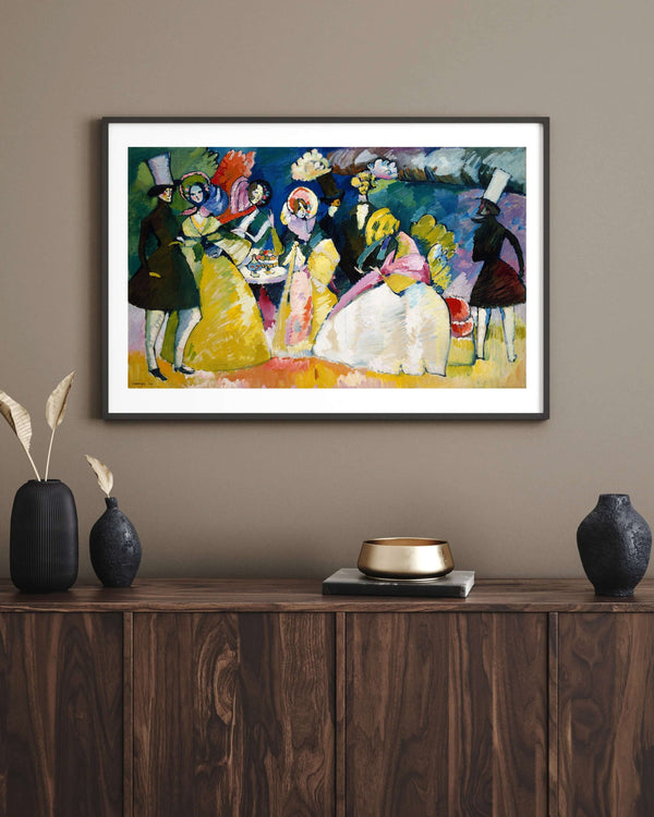 Wassily Kandinsky - Krinolinli Grup fine art baskı