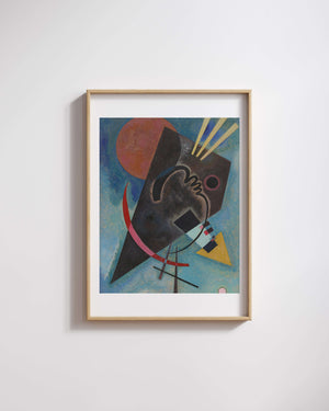 Wassily Kandinsky - Sivri ve Yuvarlak Fine Art Baskı