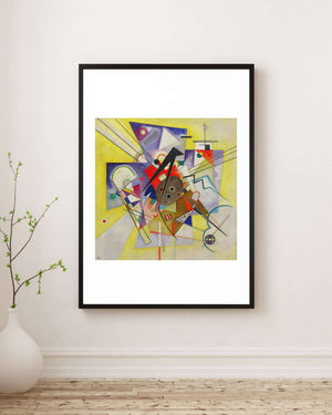 Wassily Kandinsky - Sarı Eşlik Fine Art Baskı