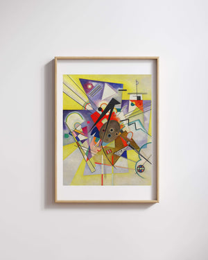 Wassily Kandinsky - Sarı Eşlik Fine Art Baskı