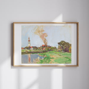 August Rieger - View of Kaiserebersdorf
