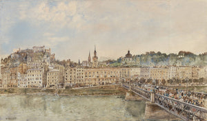 Rudolf von Alt - Salzburg Manzarası