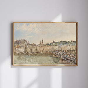 Rudolf von Alt - Salzburg Manzarası