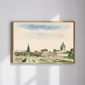 Wilhelm Thöny - View of Vienna from the Belvedere