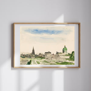 Wilhelm Thöny - View of Vienna from the Belvedere
