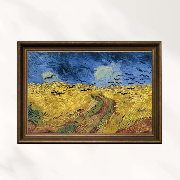 Vincent van Gogh - Kargalarla Buğday Tarlası Fine Art Baskı