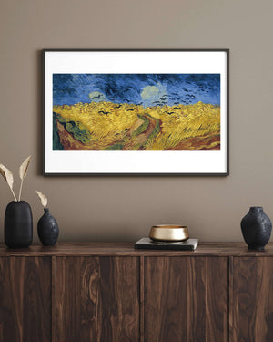 Vincent van Gogh - Kargalarla Buğday Tarlası Fine Art Baskı