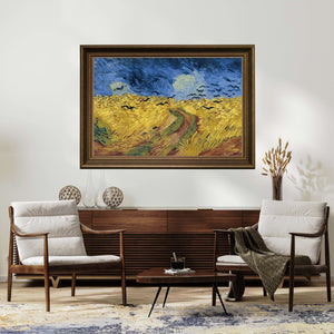 Vincent van Gogh - Kargalarla Buğday Tarlası Fine Art Baskı