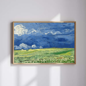 Vincent van Gogh - Fırtına Bulutları Altında Buğday Tarlası Fine Art Baskı
