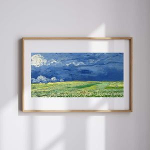 Vincent van Gogh - Fırtına Bulutları Altında Buğday Tarlası Fine Art Baskı