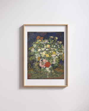 Vincent van Gogh - Vazodaki Çiçek Demeti fine art baskı