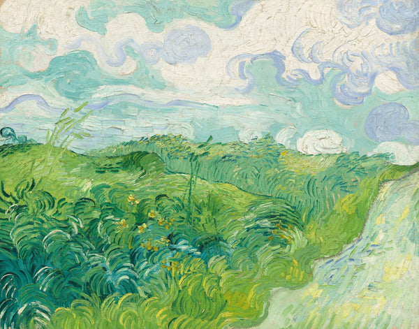 Vincent van Gogh - Yeşil Buğday Tarlaları - Auvers Fine Art Baskı