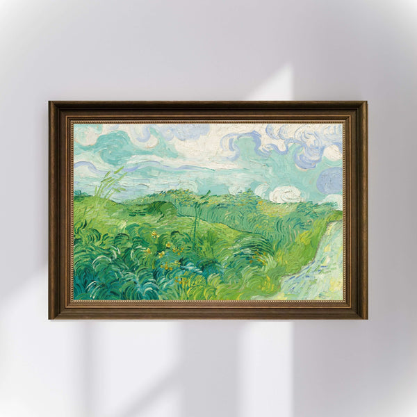 Vincent van Gogh - Yeşil Buğday Tarlaları - Auvers Fine Art Baskı