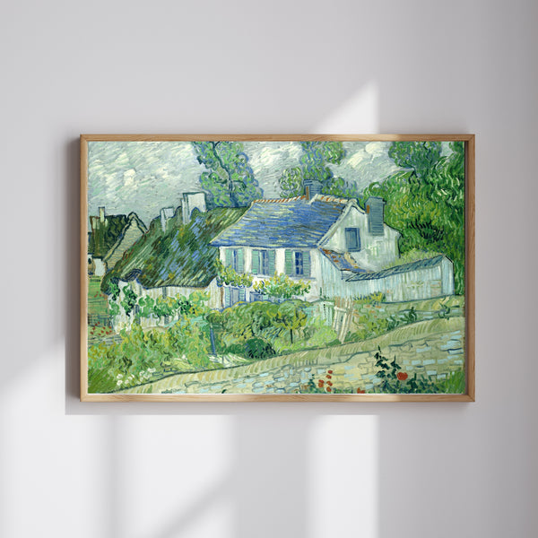 Vincent van Gogh - Auvers'deki Evler fine art baskı