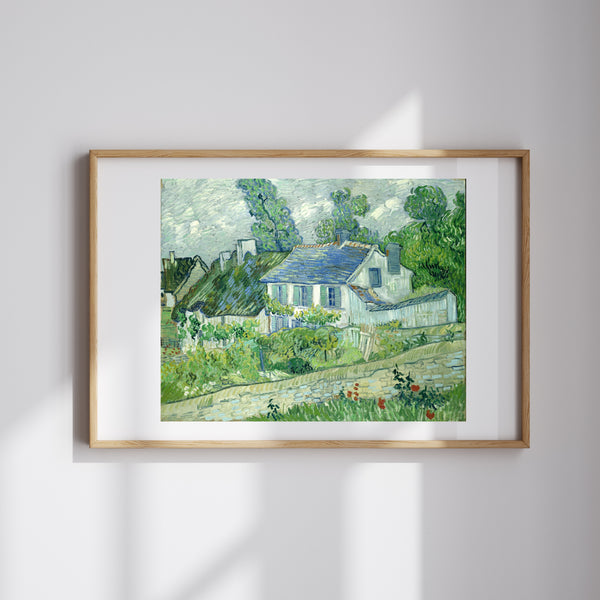 Vincent van Gogh - Auvers'deki Evler fine art baskı