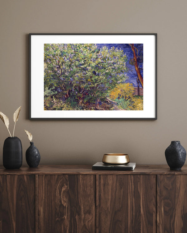 Vincent van Gogh - Leylak Çalısı çerçeve