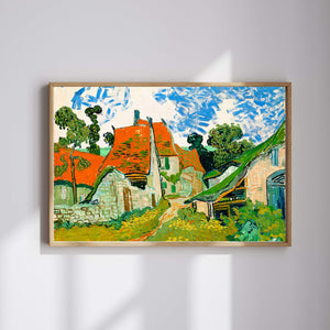 Vincent van Gogh - Auvers-sur-Oise'da Bir Sokak fine art baskı