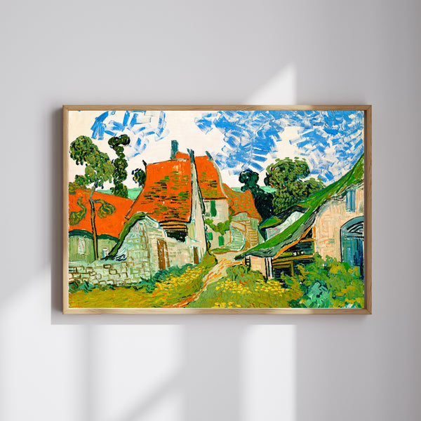 Vincent van Gogh - Auvers-sur-Oise'da Bir Sokak fine art baskı