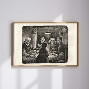 Vincent van Gogh - Patates Yiyenler fine art baskı