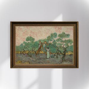 Vincent van Gogh - Zeytin Toplayan Kadınlar fine art baskı
