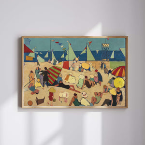 Walt Kuhn - Sahilde Yıkananlar fine art baskı