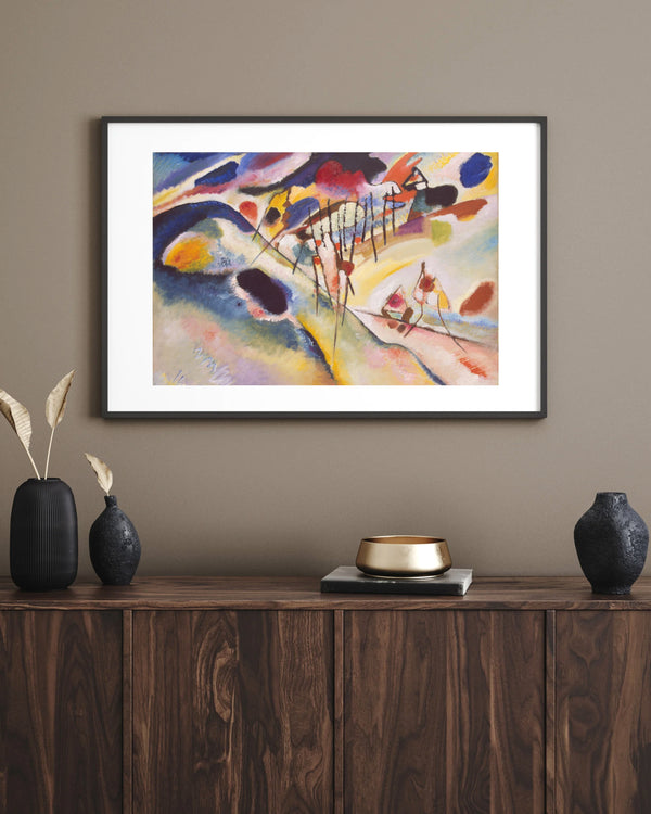 Wassily Kandinsky - Murnau Yakınlarında Dunaberg çerçeve