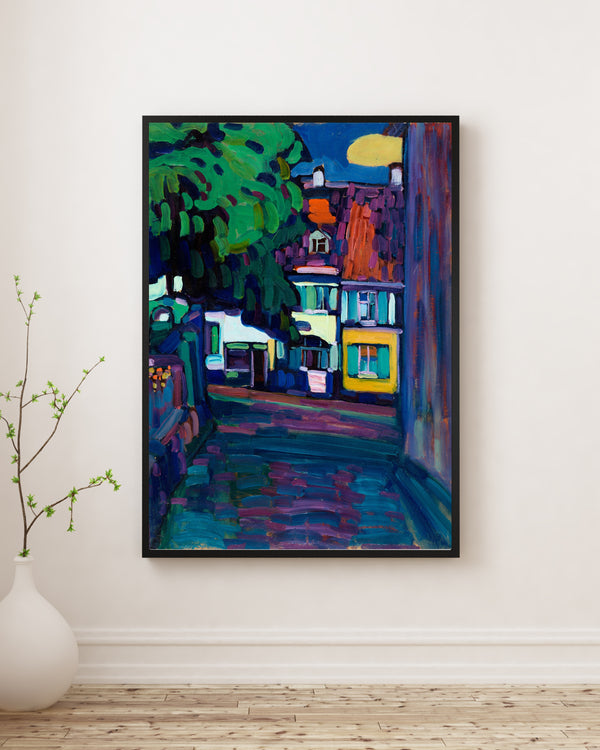 Wassily Kandinsky - Murnau Obermarkt'taki Evler