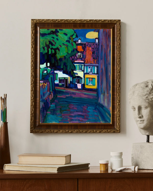 Wassily Kandinsky - Murnau Obermarkt'taki Evler