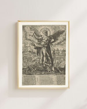 Wierix - Din ve Misafirin Diyaloğu Fine Art Baskı