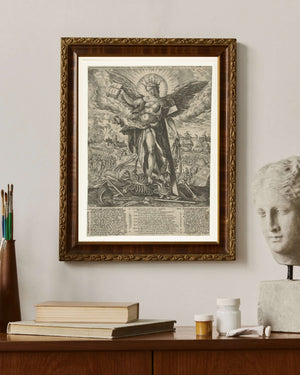 Wierix - Din ve Misafirin Diyaloğu Fine Art Baskı
