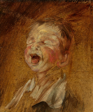 Wilhelm Busch - Çığlık Atan Çocuk tablo