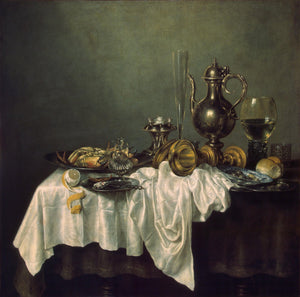 Willem Claesz. Heda - Yengeçli Kahvaltı tablo