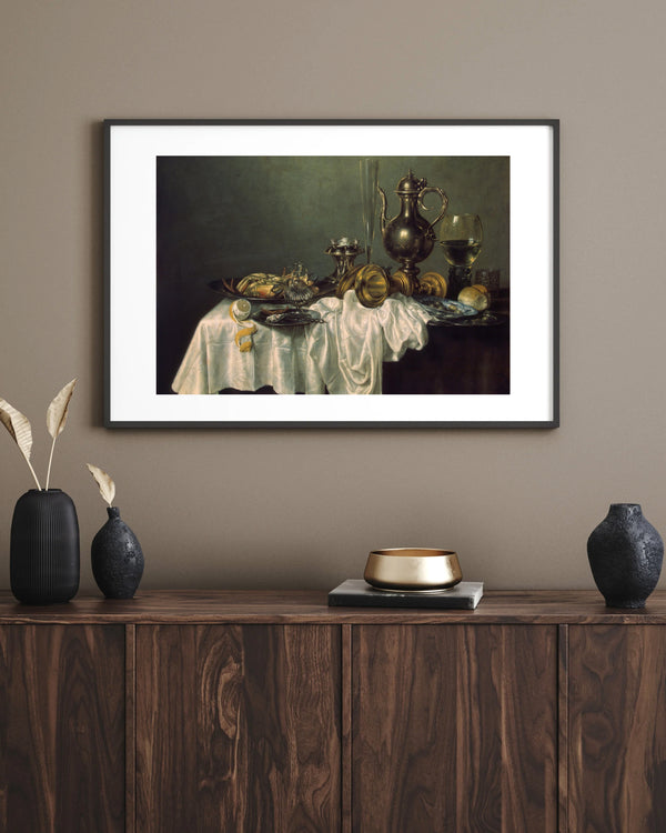 Willem Claesz. Heda - Yengeçli Kahvaltı çerçeve