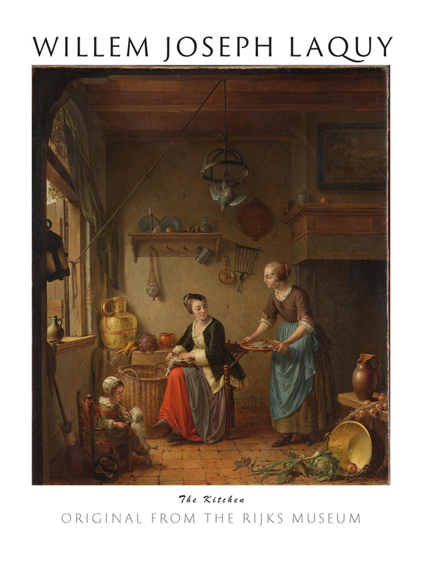 Willem Joseph Laquy - Mutfak fine art baskı