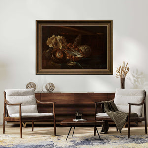 Willem Kalf - Deniz Kabukları ve Mercan ile Natürmort fine art baskı