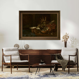 Willem Kalf - Deniz Kabukları ile Natürmort fine art baskı